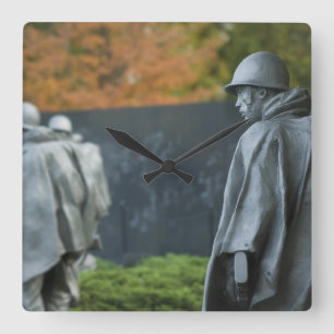 Relógio Quadrado Memorial da Guerra Coreana