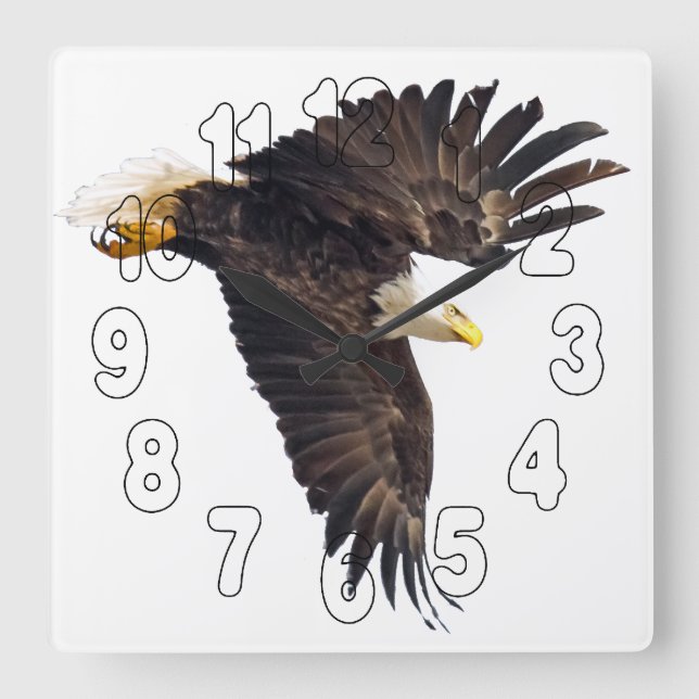 Relógio Quadrado Mergulhador Bald (Frente)