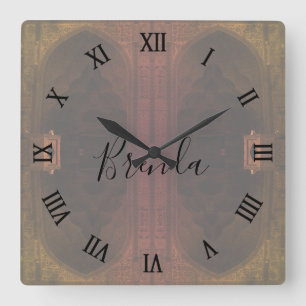 Relógio Quadrado Mesquita de sexta-feira Isfahan Irã Antigo