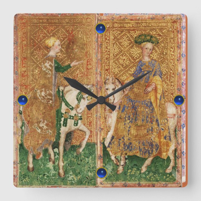 RELÓGIO QUADRADO METAS ANTIGAS DE RENAISSÂNCIA/CARTEIRA DE MOEDAS E (Frente)