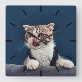 Relógio Quadrado Milu Cat