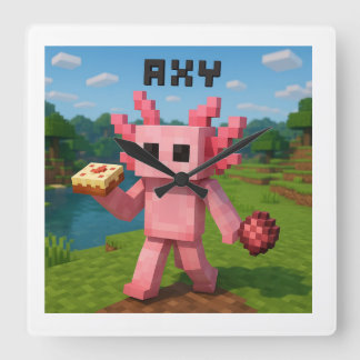Relógio Quadrado minecraft axy