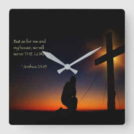 Relógio Quadrado Minha Casa