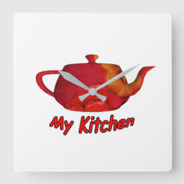 Relógio Quadrado Minha cozinha