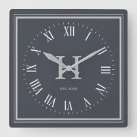 Minimal Monogram Anchor Grey | Silver