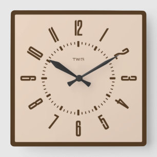 Relógio Quadrado Minimalista Moderno Personalizado