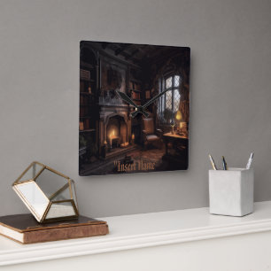 Relógio Quadrado Misterioso Seaside Haunt