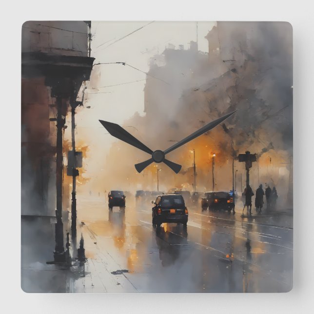 Relógio Quadrado Misty Urban Noing (Frente)