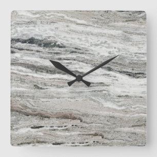 Relógio Quadrado Modern Marble Pattern Kitchen Clocks