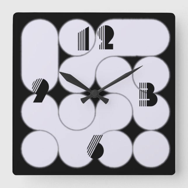 Relógio Quadrado Moderno (Frente)