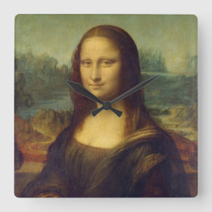 Relógio Quadrado Mona Lisa - Leonardo da Vinci