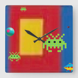 Relógio Quadrado Mondrianos II