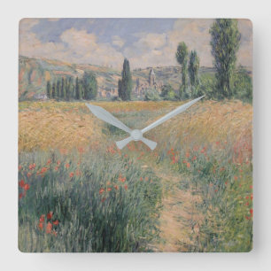 Relógio Quadrado Monet Path na Ilha do Santo Martin, Vétheuil