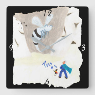 Relógio Quadrado Montanha da vespa do gelo