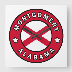 Relógio Quadrado Montgomery Alabama