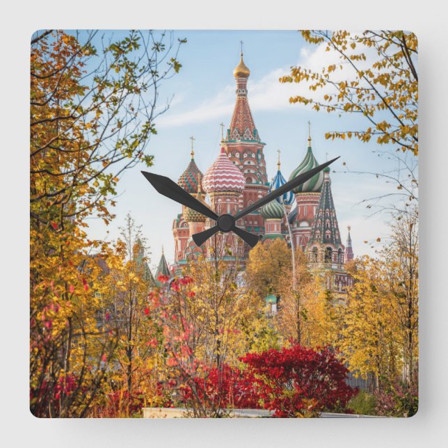 Relógio Quadrado Monuments | St. Basil's Cathedral Moscow (Frente)