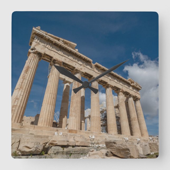 Relógio Quadrado Monuments | The Parthenon, Greece (Frente)