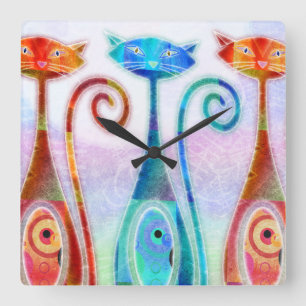 Relógio Quadrado Moonkats