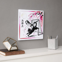 Moonlit Cherry Blossom Cat Soccer For Japanese Hom