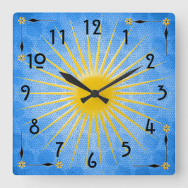 Relógio Quadrado Morning Sun