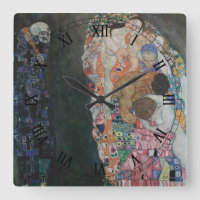 Morte e vida de Gustav Klimt Vintage Art Nouveau