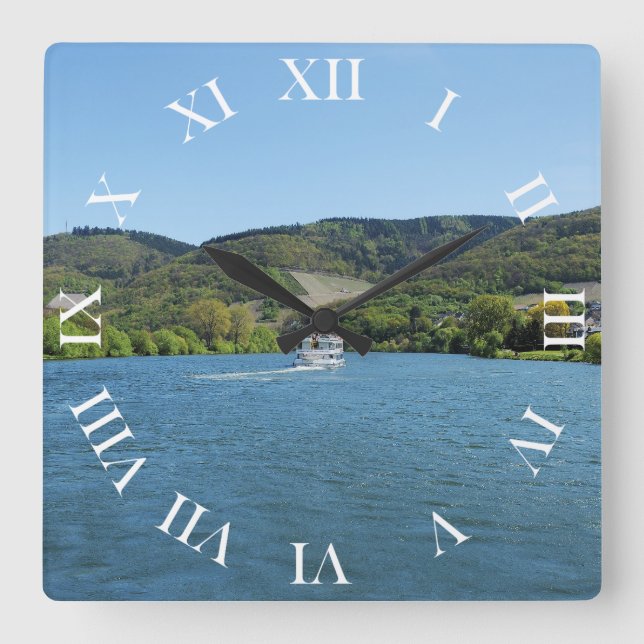 Relógio Quadrado Mosel com Andel (Frente)