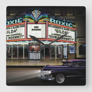 Relógio Quadrado Mostra da imagem de Roxie