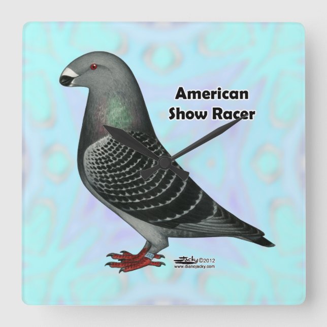 Relógio Quadrado Mostrar ASR do Racer (Frente)