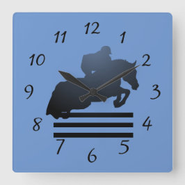 Relógio Quadrado  Mostre o jumper limpando um obstáculo.      