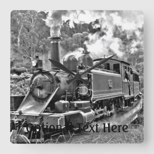 Relógio Quadrado Motor de sopro do trem do vapor do calibre