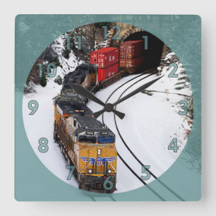 Relógio Quadrado Motor diesel clássico