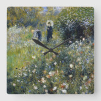 Mulher com Parasol em Jardim por Auguste Renoir