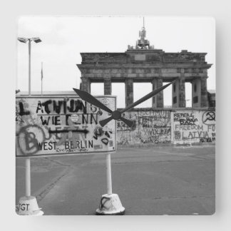 Relógio Quadrado Muro de Berlim Alemanha Ocidental 1989