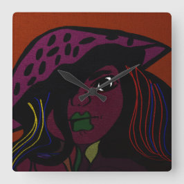 Relógio Quadrado Mushroom Girl 