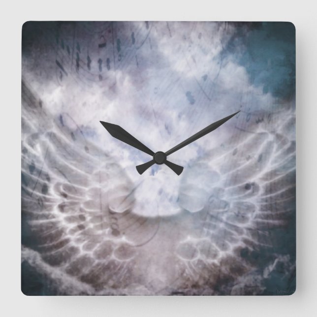 Relógio Quadrado Música Angel (Frente)