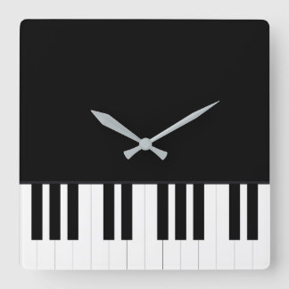 RELÓGIO QUADRADO MÚSICA DE PIANO