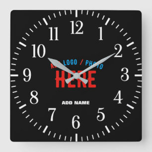 RELÓGIO QUADRADO NA MODA MODERNO PERSONALIZÁVEL NEGRO VERIFICADO CO