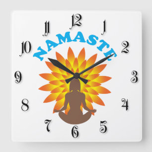 Relógio Quadrado Namaste