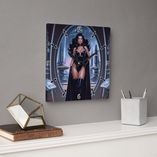 Relógio Quadrado Não seja enganado por sua elegância por Xzendor7 (Escritório)