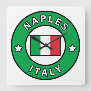 Relógio Quadrado Nápoles Italia