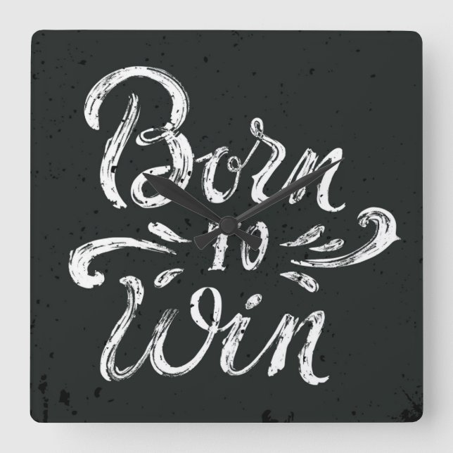 Relógio Quadrado Nascer a ganhar (Frente)