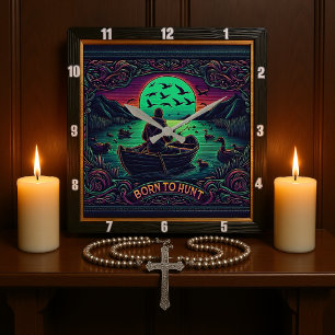 Relógio Quadrado Nascer à Serenidade de Hunt Hunter