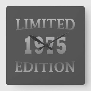 Relógio Quadrado Nascer de aniversário de 1975