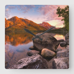 Relógio Quadrado Nascer do sol