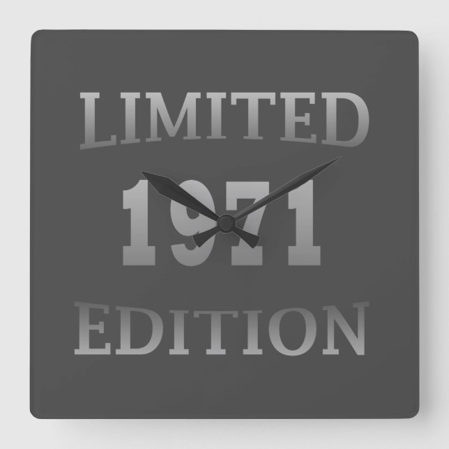 Relógio Quadrado Nascer em 1971, 53º aniversário (Frente)