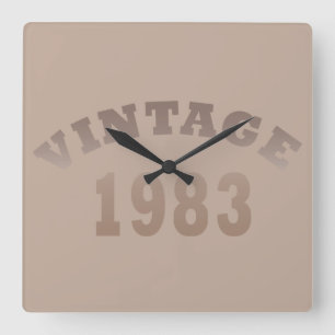 Relógio Quadrado Nascer em presente de aniversário de 1983