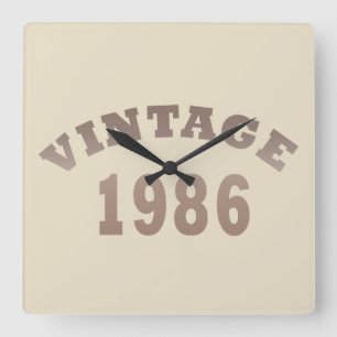 Relógio Quadrado Nascer em presente de aniversário de 1986