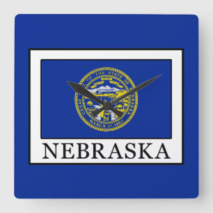 Relógio Quadrado Nebraska