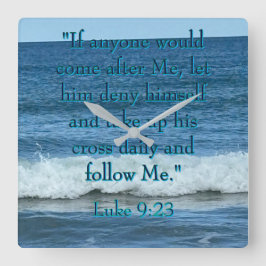 Relógio Quadrado Negar a si mesmo