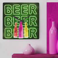 Neon LED Beer Sinal Green